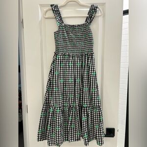 Kate Spade Gingham Voile Smocked Dress
